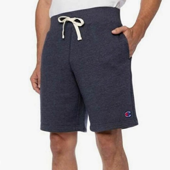 🆕 Champion Men’s French Terry Short Navy Heather - Picture 1 of 5